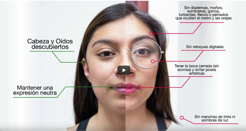 ejemplo de  foto visa la  americana